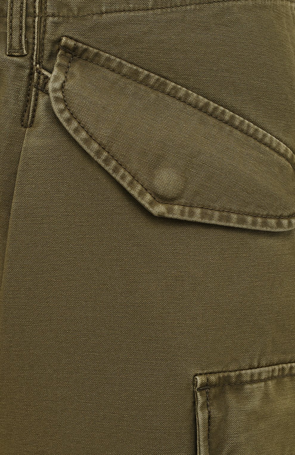 Хлопковые брюки R13 хаки цвета по цене 36600 руб., арт. R13W7534-93, фото 5 Хлопковые брюки R13, арт. R13W7534-93, фото 5