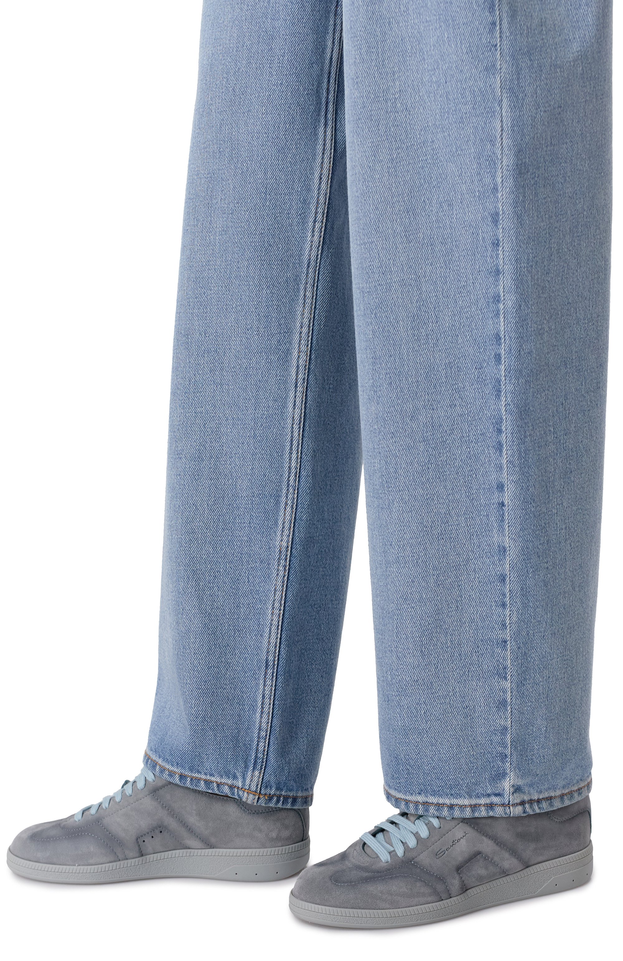 Замшевые кеды SANTONI, арт. WBPG61415AIATTYD, фото 2