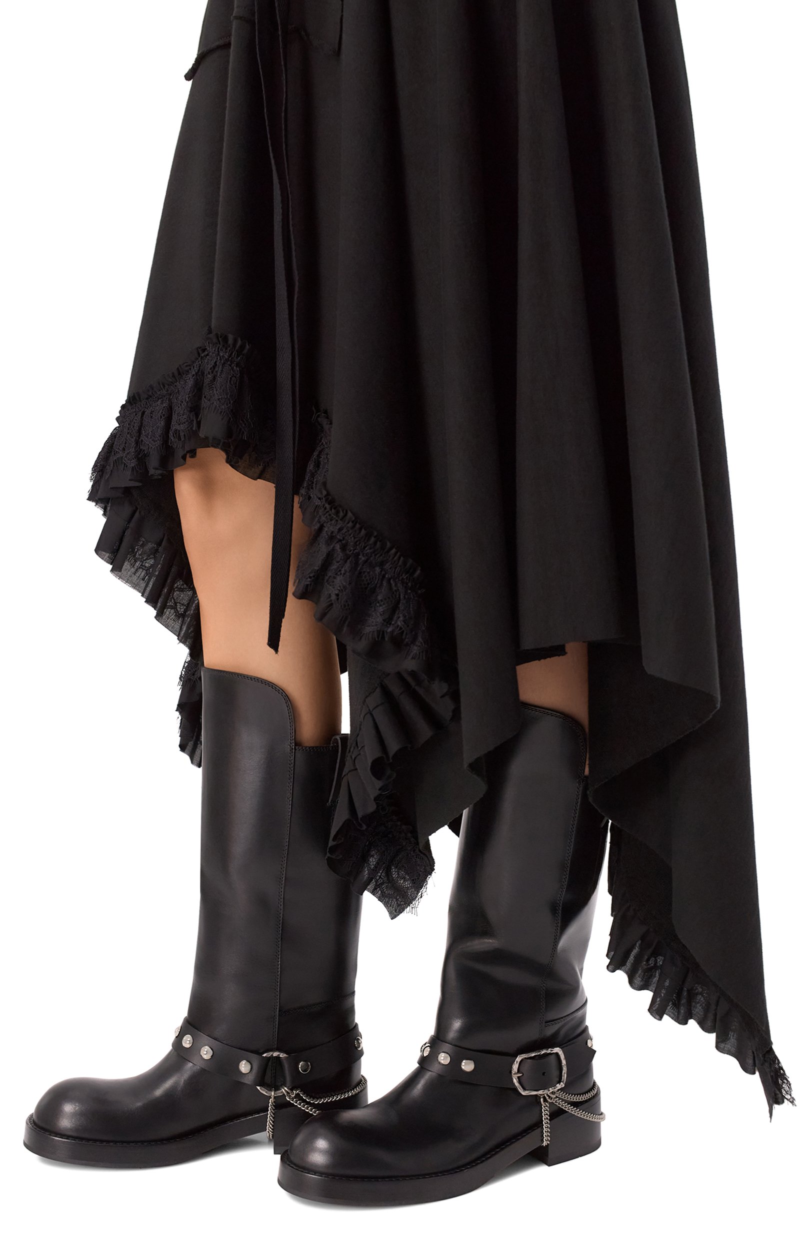 Кожаные сапоги edeed ANN DEMEULEMEESTER, арт. B0014711/LT049, фото 2