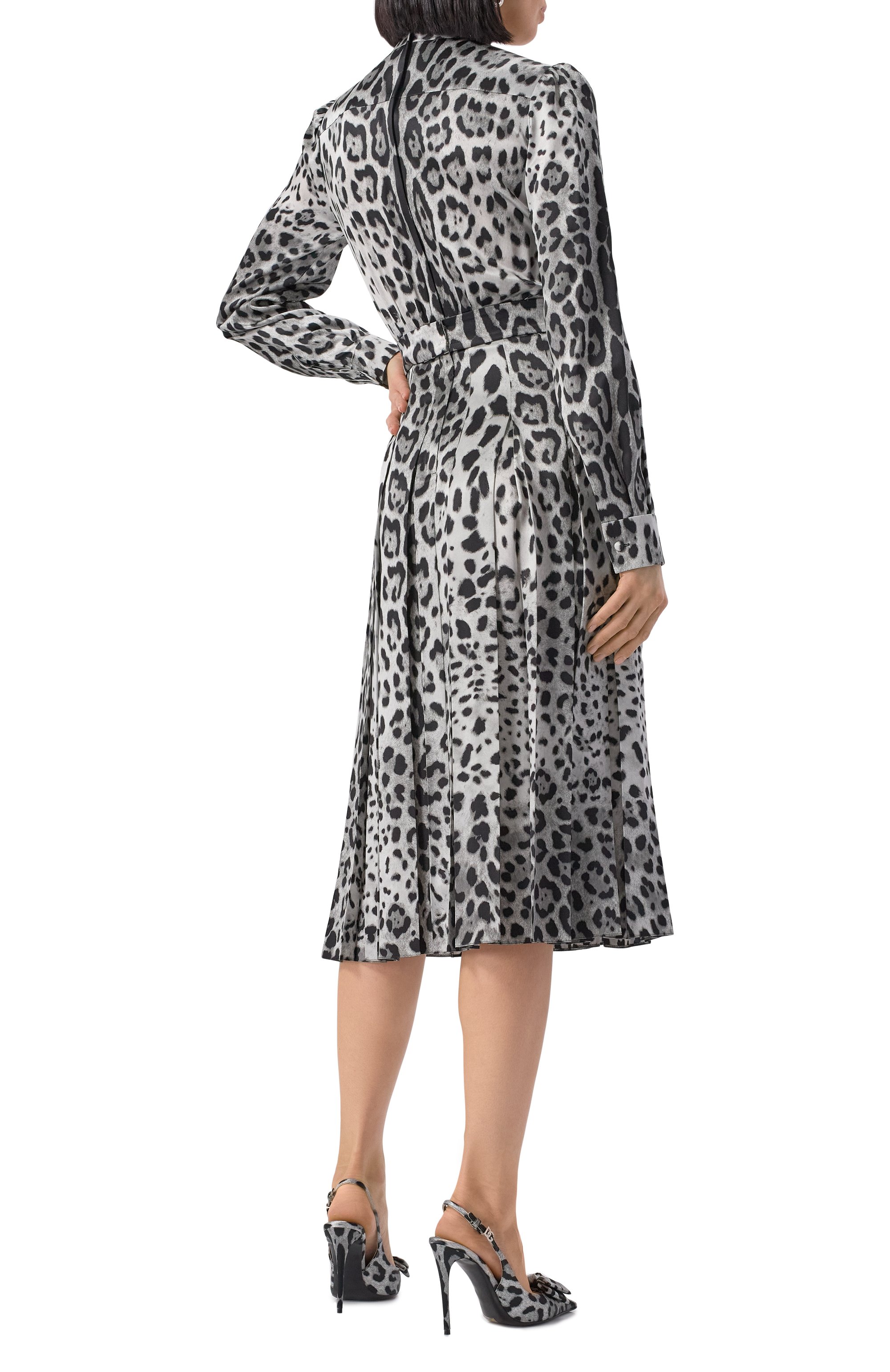 Атласное платье DOLCE & GABBANA, арт. F6JQUT/FS1GT, фото 4