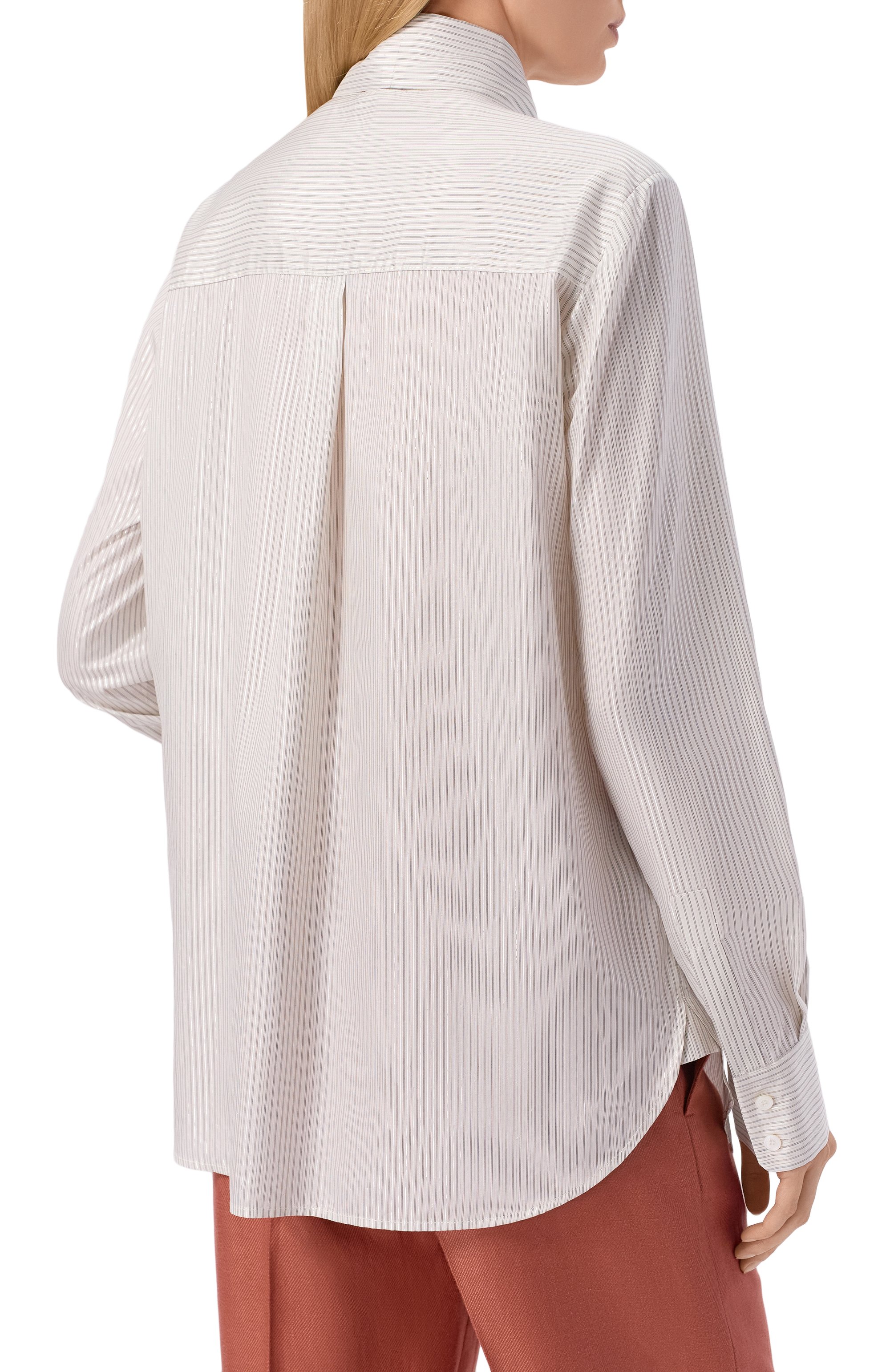 Шелковая блузка KITON, арт. D38455K0973G, фото 4