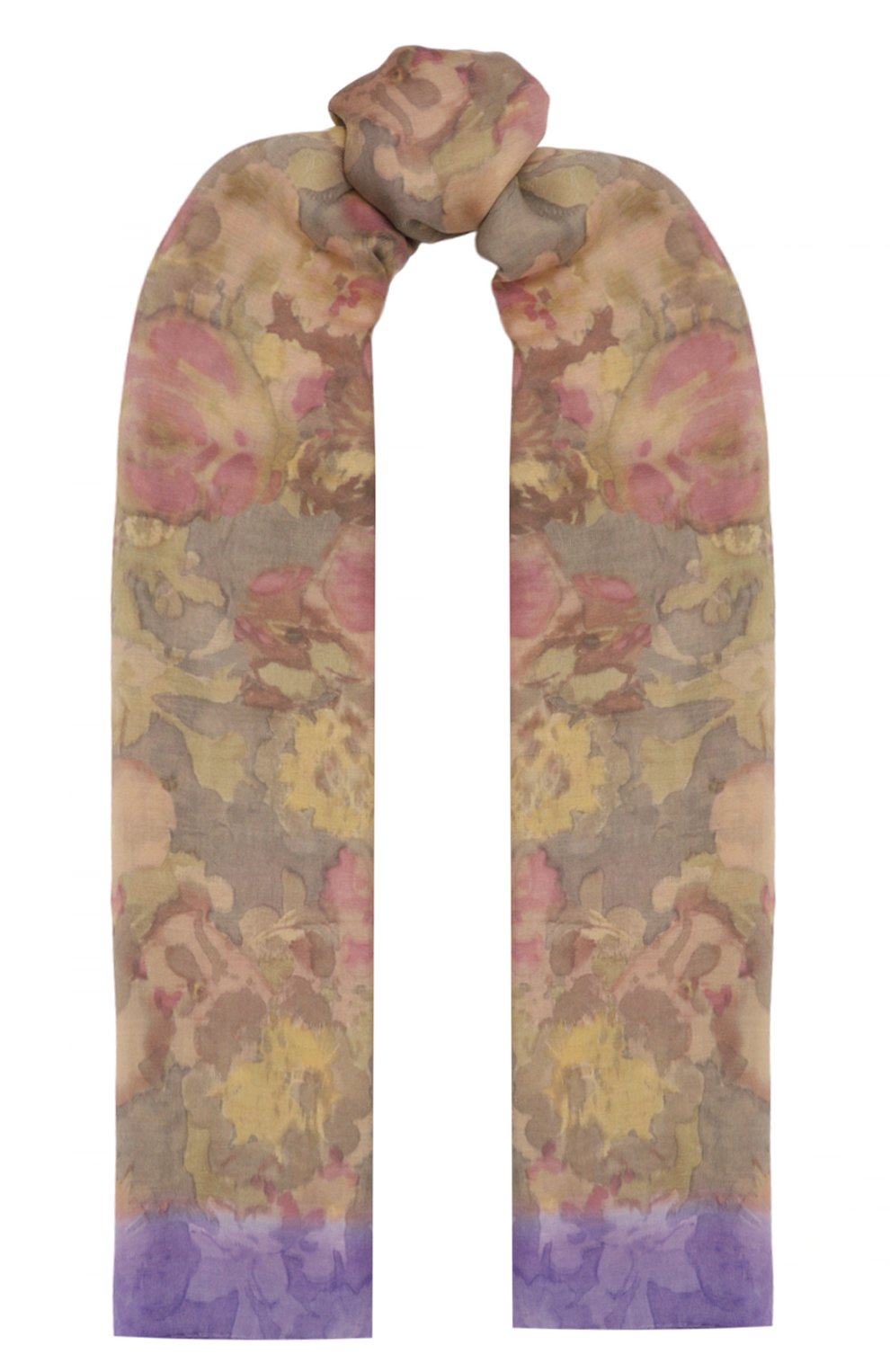 Палантин DRIES VAN NOTEN сиреневого цвета по цене 69950 руб., арт. 232-011302-7169, фото 1 Палантин DRIES VAN NOTEN, арт. 232-011302-7169, фото 1