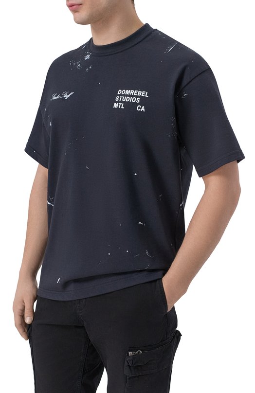 Хлопковая футболка DOMREBEL M STAFF/T-SHIRT Серый  M STAFF/T-SHIRT Фото 3