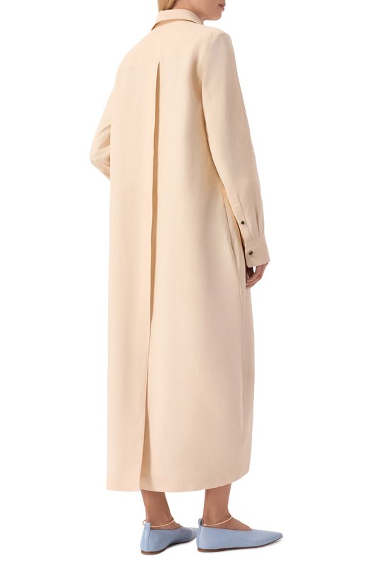 Льняное платье Jil Sander J04CT0004/J60001 Розовый  J04CT0004/J60001 Фото 3