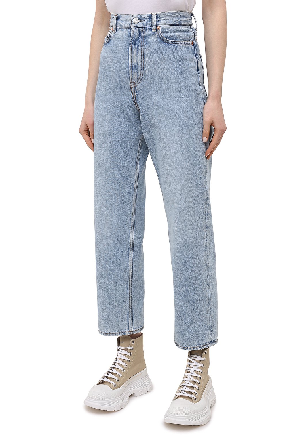 Джинсы ACNE STUDIOS голубого цвета по цене 29550 руб., арт. A00280, фото 3 Джинсы ACNE STUDIOS, арт. A00280, фото 3