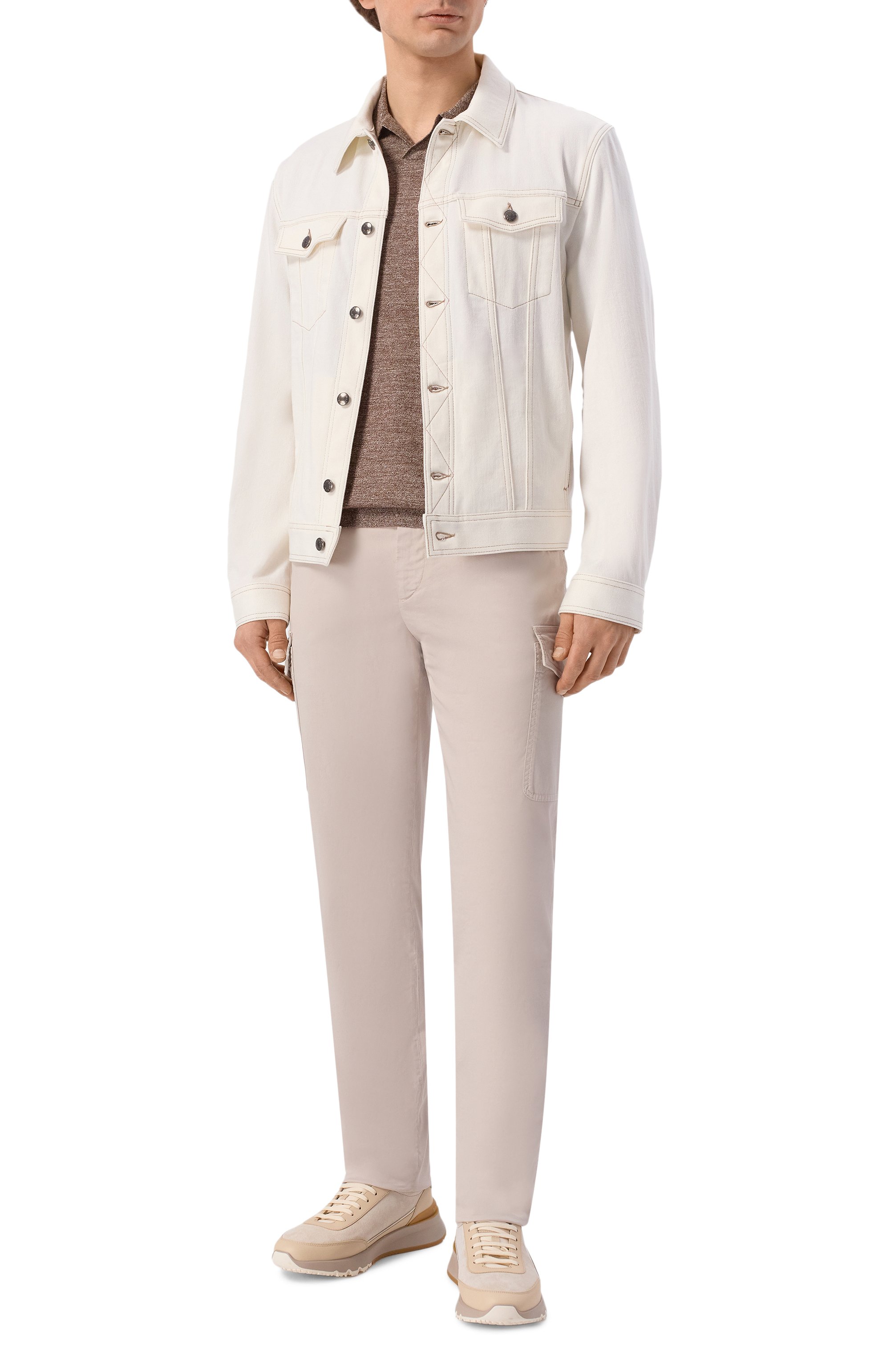 Поло из шерсти и льна 12 STOREEZ, арт. 137314, фото 2