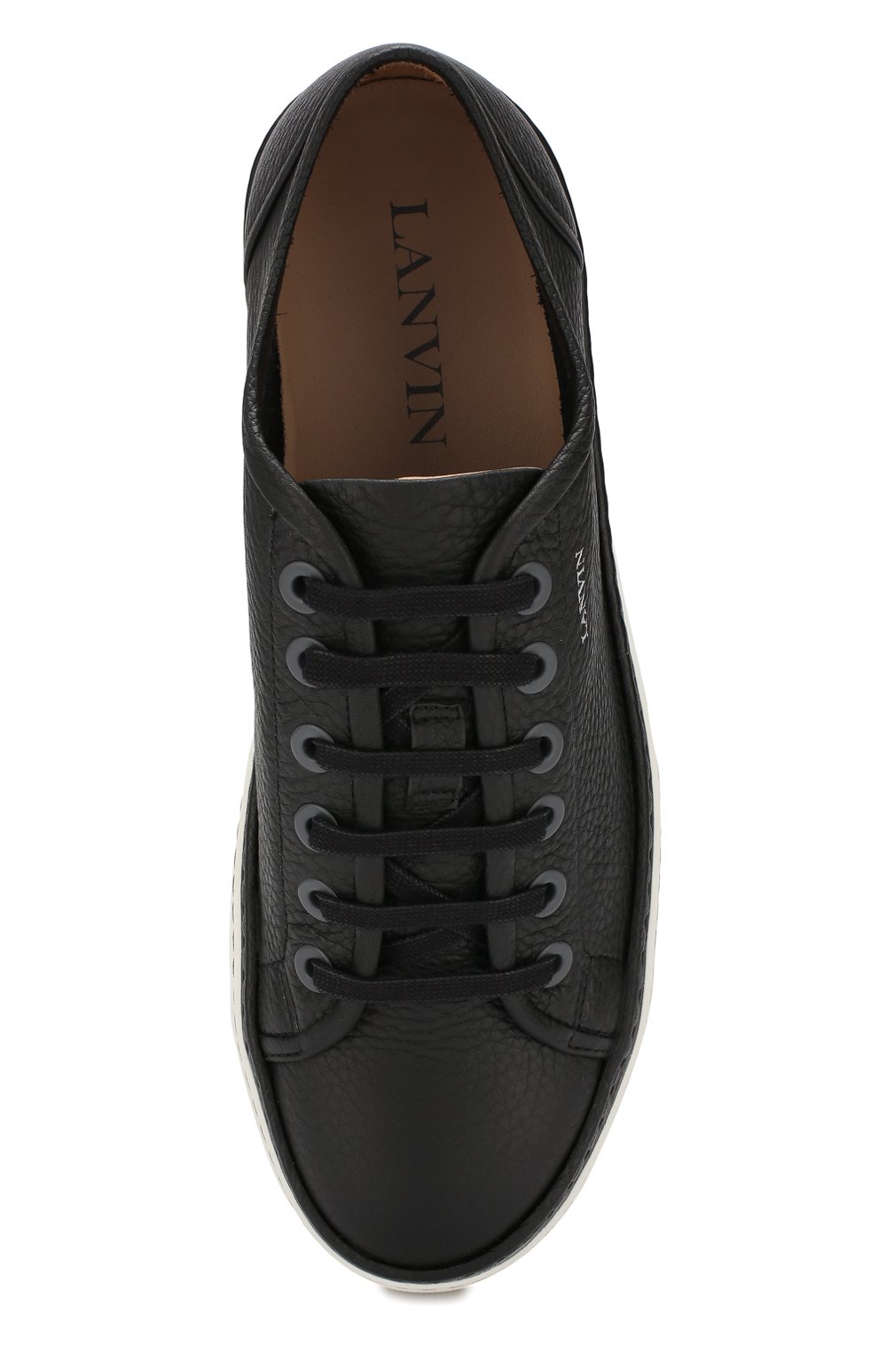 Кожаные кеды LANVIN, арт. FM-SKBLTT-VGR0-A18, фото 5