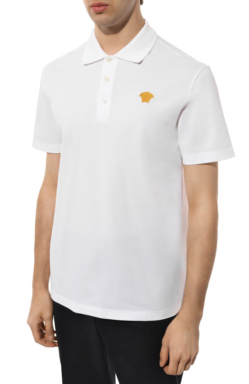 Хлопковое поло VERSACE, арт. 1008492/1A06071, фото 3