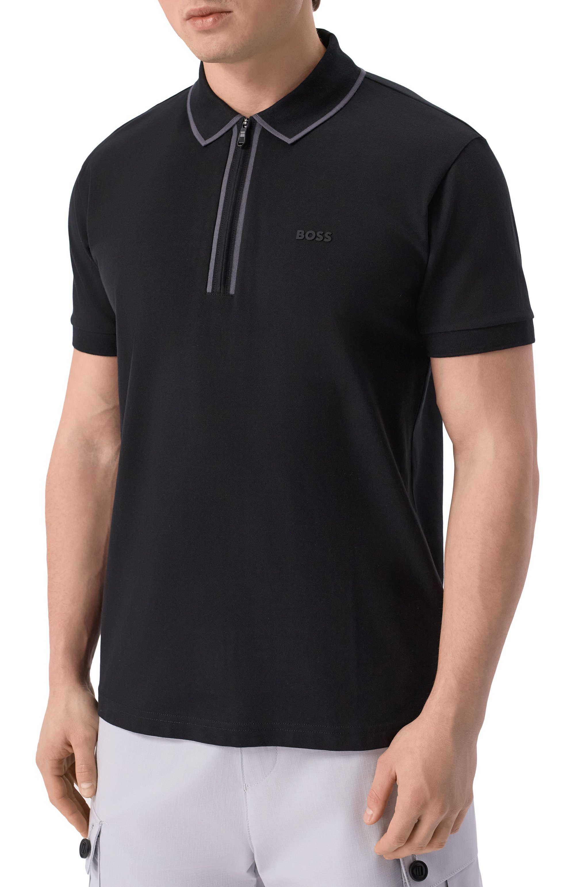 Хлопковое поло BOSS GREEN, арт. 50537489, фото 3