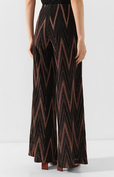 Брюки из смеси хлопка и вискозы M MISSONI коричневого цвета по цене 25450 руб., арт. 2DI00063/2J000W, фото 4 Брюки из смеси хлопка и вискозы M MISSONI, арт. 2DI00063/2J000W, фото 4