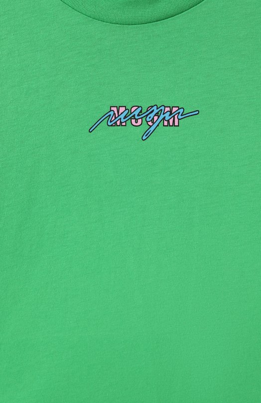 Хлопковая футболка MSGM kids 3