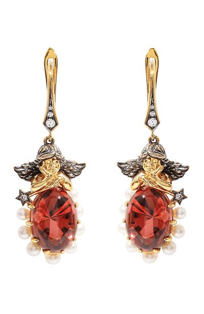 Серьги cupids QUEENSBEE разноцветного цвета по цене 97020 руб., арт. 202358, фото 1 Серьги cupids QUEENSBEE, арт. 202358, фото 1