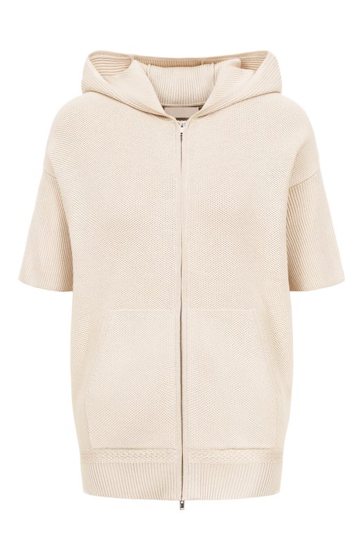 Толстовка из шелка и хлопка MVST WS61-609MU Кремовый WS61-609MU