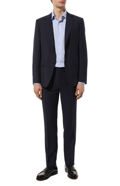 Шерстяной костюм CANALI темно-синего цвета по цене 159000 руб., арт. 11280/19/FC04496, фото 1 Шерстяной костюм CANALI, арт. 11280/19/FC04496, фото 1