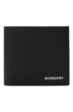 Мужской кожаное портмоне BURBERRY черного цвета, арт. 8014653 | Фото 1 (Материал: Натуральная кожа; Нос: Не проставлено; Материал сплава: Проставлено)
