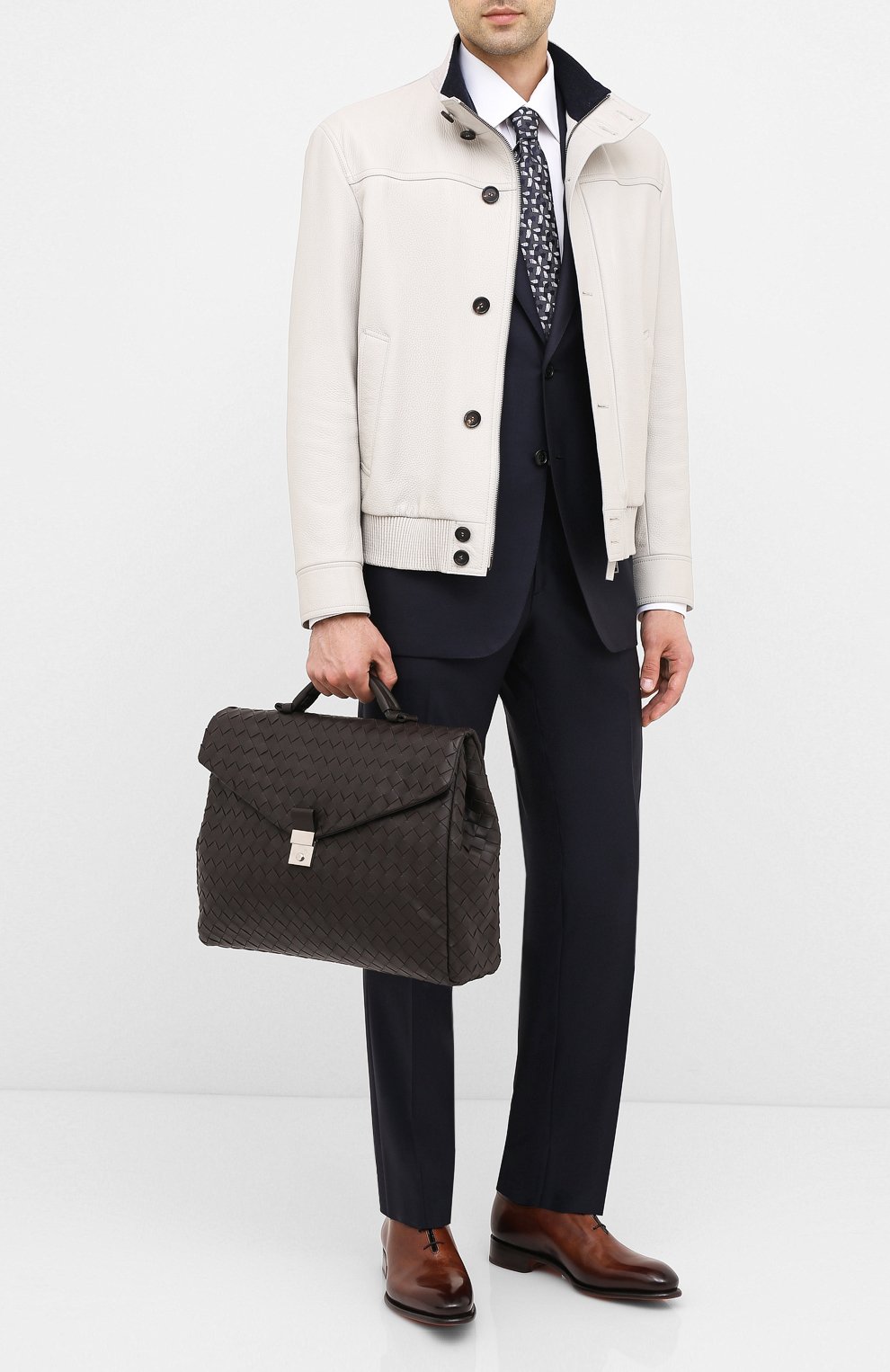 Кожаный портфель BOTTEGA VENETA, арт. 630239/VCRL2, фото 2