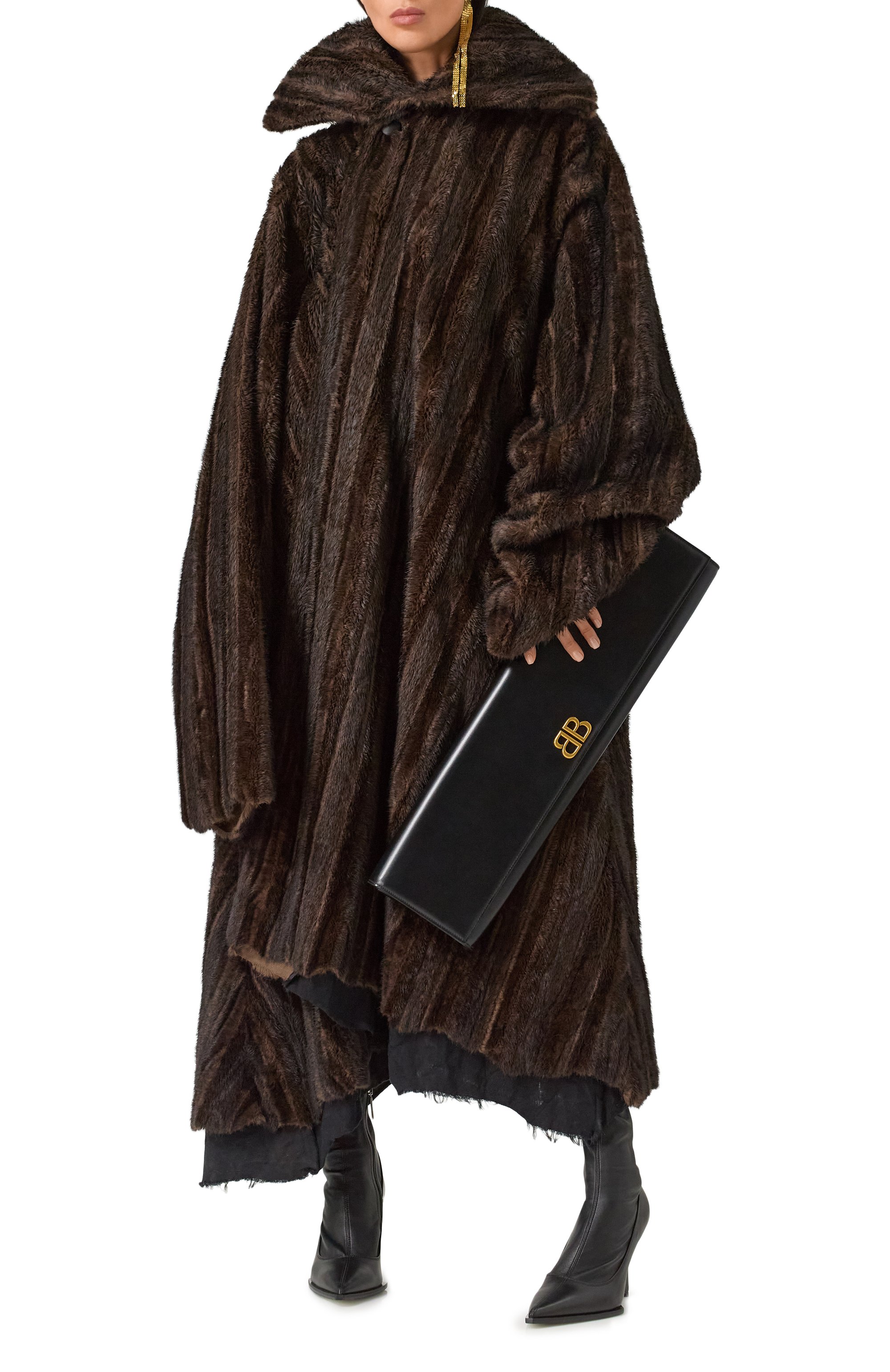 Шуба из экомеха BALENCIAGA, арт. 808949/TRQ09, фото 2