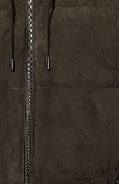 Пуховый жилет с отделкой из нутрии MVST, арт. 22538, фото 5