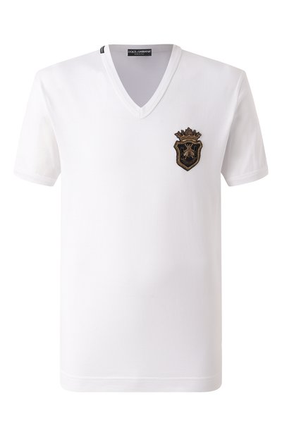 Мужская хлопковая футболка DOLCE & GABBANA, арт. G8HL7Z/G704C