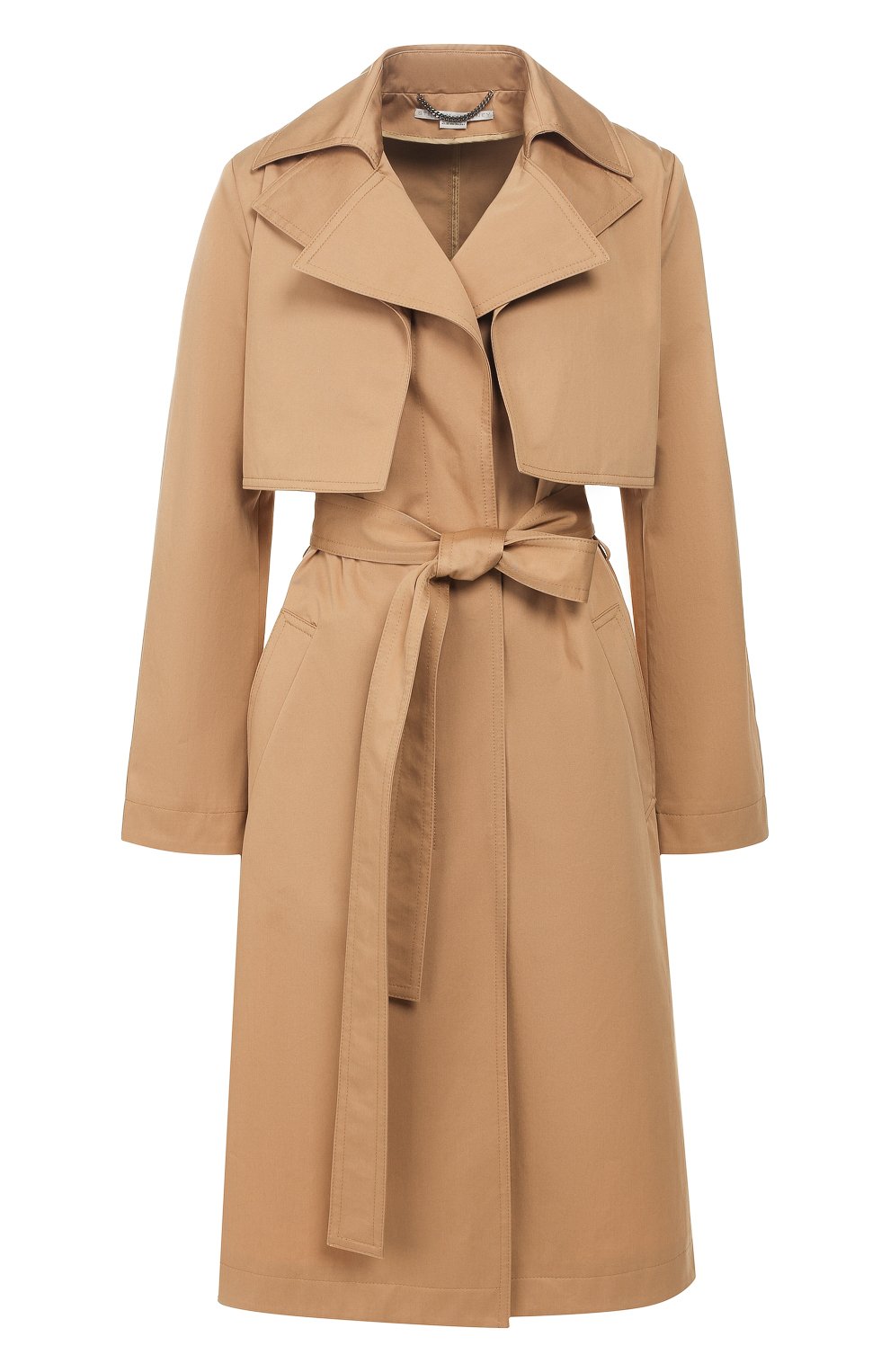 Хлопковый тренч STELLA MCCARTNEY бежевого цвета по цене 99000 руб., арт. 599857/S0A09, фото 1 Хлопковый тренч STELLA MCCARTNEY, арт. 599857/S0A09, фото 1