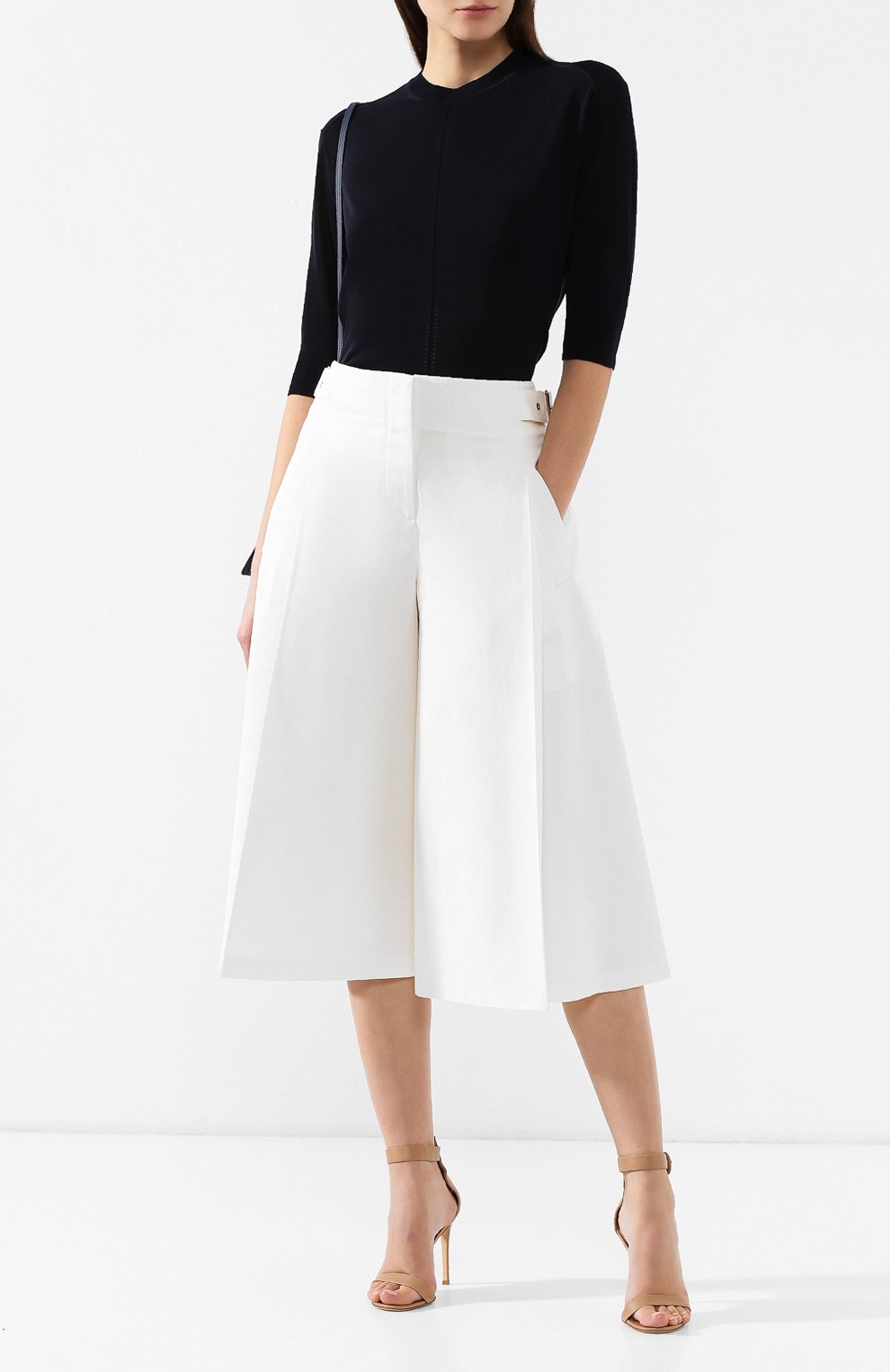 Хлопковые брюки JIL SANDER NAVY, арт. JNWM3050A/JM2430, фото 2