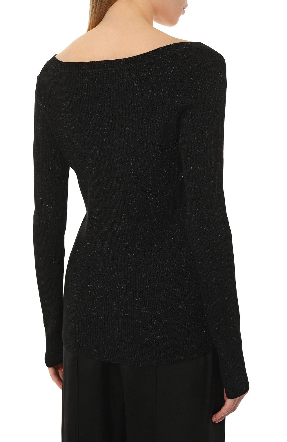 Шерстяной пуловер P.A.R.O.S.H. черного цвета по цене 28750 руб., арт. L0ULUX-D511583, фото 4 Шерстяной пуловер P.A.R.O.S.H., арт. L0ULUX-D511583, фото 4