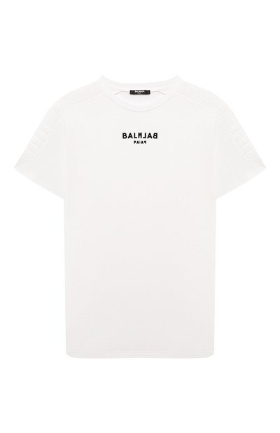 Хлопковая футболка BALMAIN, арт. BU8P11