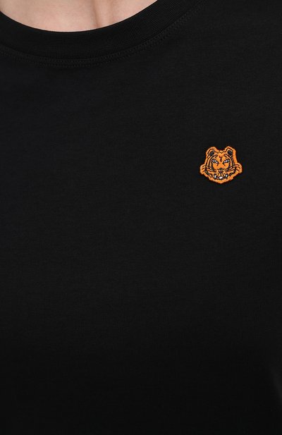 Хлопковая футболка KENZO черного цвета по цене 12150 руб., арт. FB52TS8434SA, фото 5 Хлопковая футболка KENZO, арт. FB52TS8434SA, фото 5