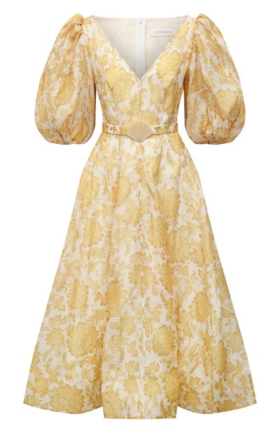 Женское платье изо льна и шелка ZIMMERMANN, арт. 2919DP0S