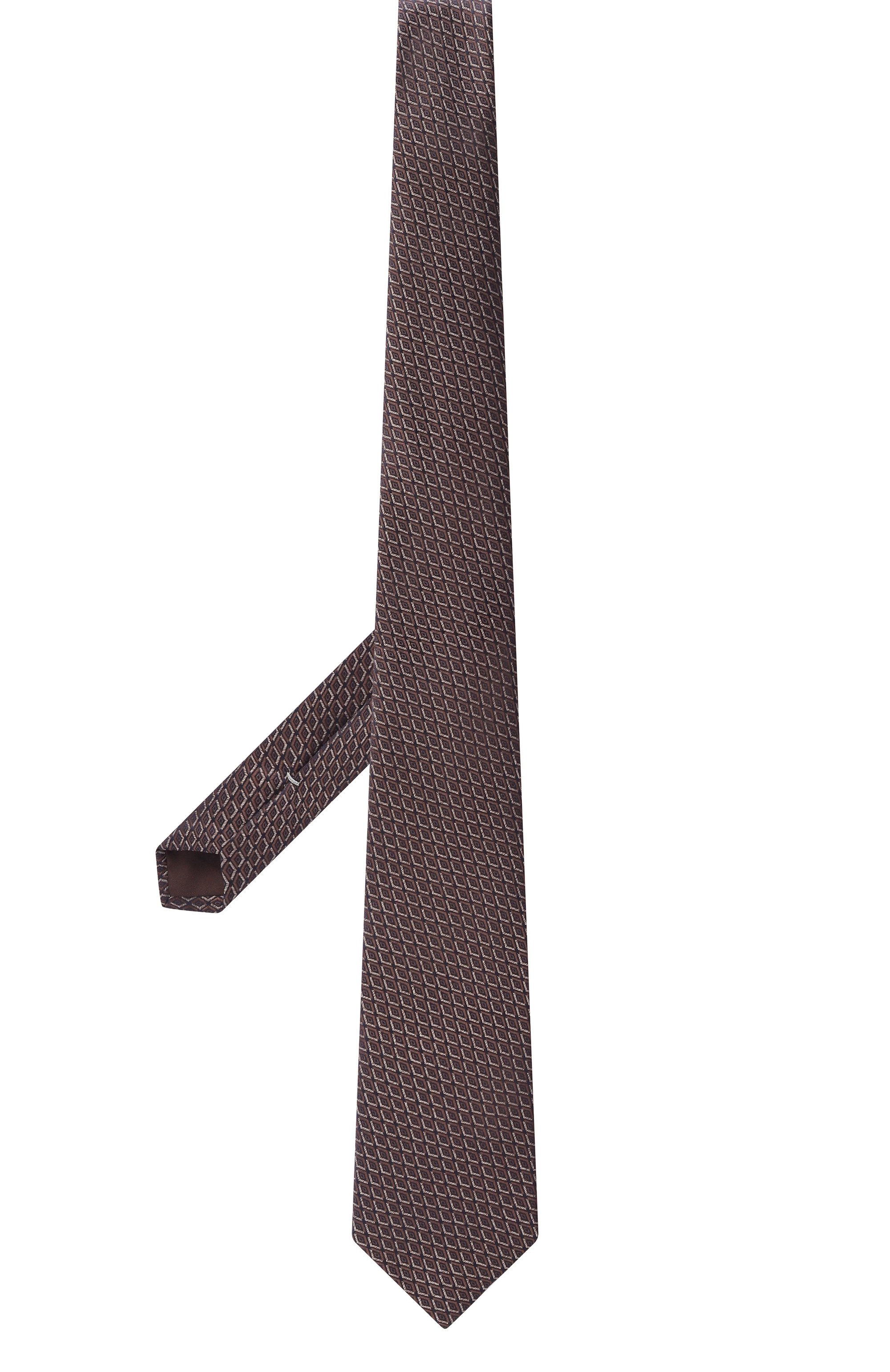 Шелковый галстук CANALI коричневого цвета по цене 21000 руб., арт. 18/HJ04364, фото 3 Шелковый галстук CANALI, арт. 18/HJ04364, фото 3