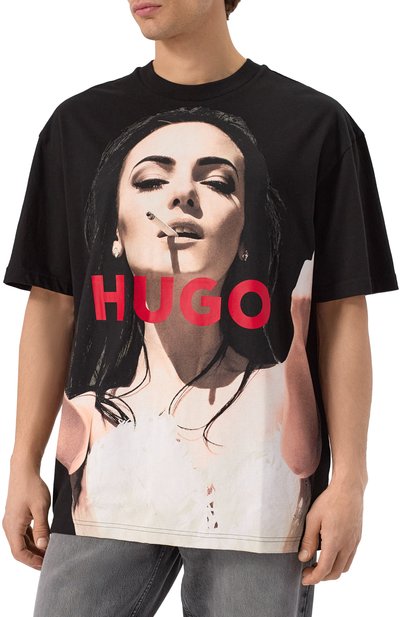 Хлопковая футболка HUGO, арт. 50535314, фото 3