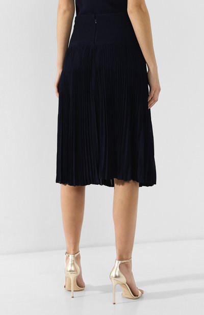 Плиссированная юбка RALPH LAUREN темно-синего цвета по цене 207000 руб., арт. 290713863, фото 4 Плиссированная юбка RALPH LAUREN, арт. 290713863, фото 4
