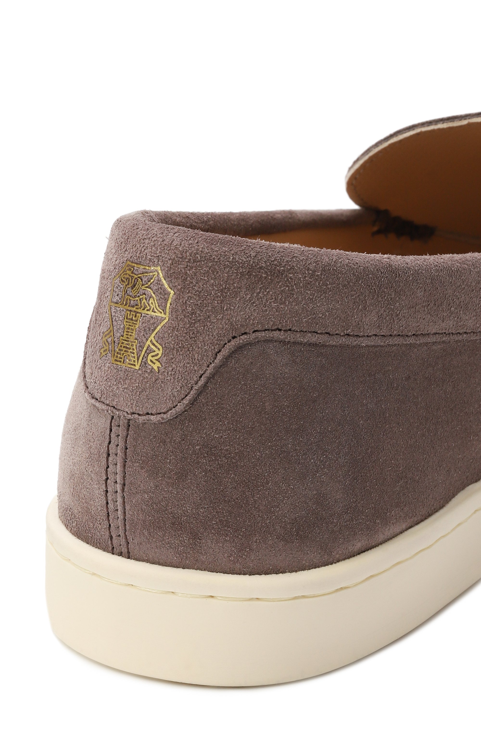 Замшевые лоферы BRUNELLO CUCINELLI темно-бежевого цвета по цене 116000 руб., арт. MZUHVSN335, фото 7 Замшевые лоферы BRUNELLO CUCINELLI, арт. MZUHVSN335, фото 7