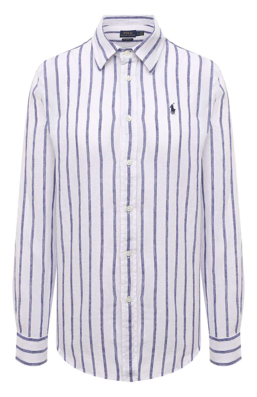 Льняная рубашка POLO RALPH LAUREN светло-голубого цвета по цене 15750 руб., арт. 211780668, фото 1 Льняная рубашка POLO RALPH LAUREN, арт. 211780668, фото 1