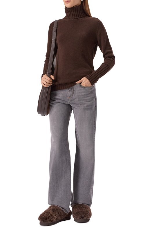 Меховые сабо Brunello Cucinelli MZVBG3083 Коричневый  MZVBG3083 Фото 3