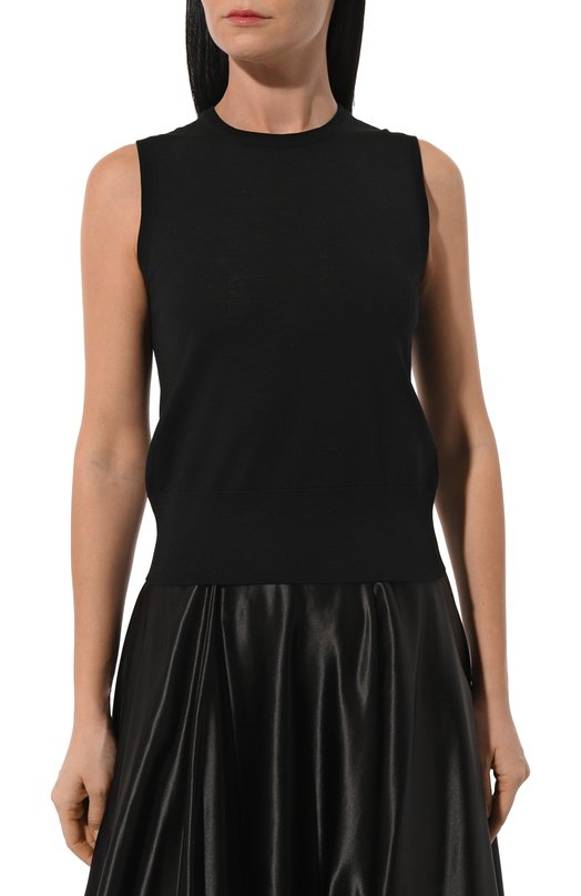 Шерстяной топ Dolce & Gabbana FXT04T/JCVR8 Чёрный  FXT04T/JCVR8 Фото 3