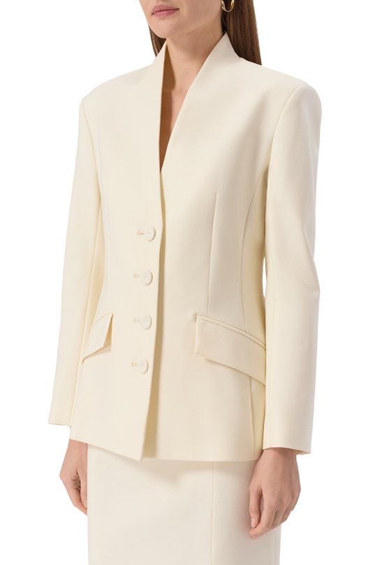 Шерстяной жакет Shervarli JA23-0003 Кремовый  JA23-0003 Фото 3