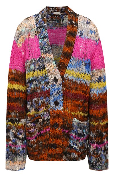 Женский кардиган из хлопка и шелка DRIES VAN NOTEN, арт. 221-011298-4711