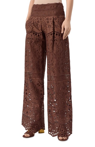 Хлопковые брюки ERMANNO SCERVINO, арт. D464P601FDRXT, фото 3