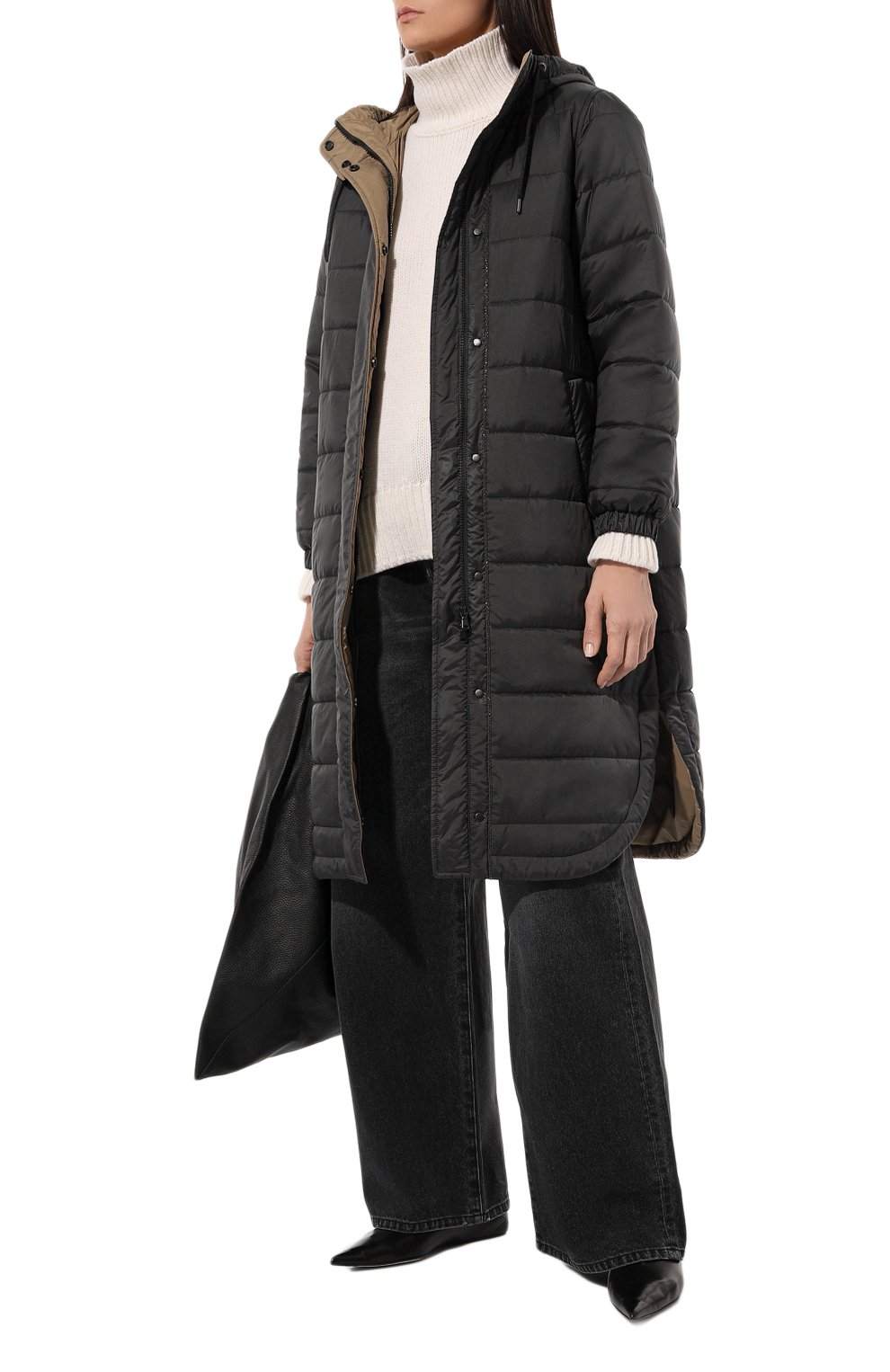 Утепленная куртка BRUNELLO CUCINELLI темно-серого цвета по цене 543500 руб., арт. MH5049699P, фото 2 Утепленная куртка BRUNELLO CUCINELLI, арт. MH5049699P, фото 2