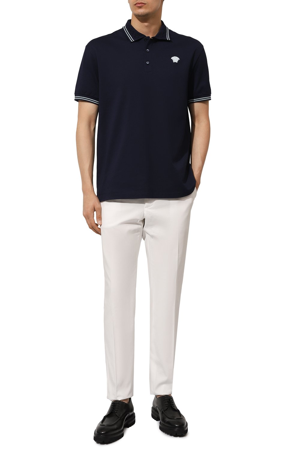 Хлопковое поло VERSACE, арт. 1013910/1A09860, фото 2