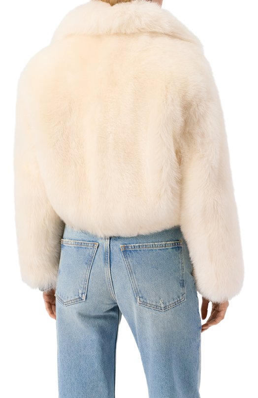 Шуба из овчины Bottega Veneta 835308/V27W0 Кремовый  835308/V27W0 Фото 4