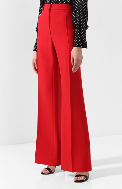 Расклешенные брюки из смеси шерсти и шелка VALENTINO, арт. QB0RB2J04AV, фото 3