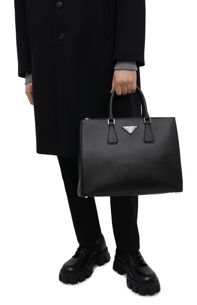 Кожаная сумка-тоут PRADA, арт. 2VG061-2FAD-F0002-OOF, фото 2