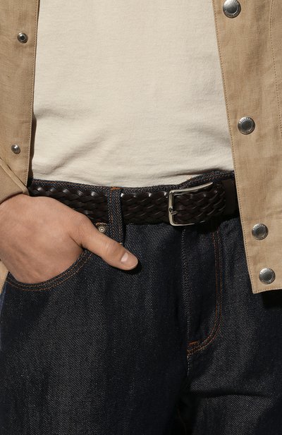 Кожаный ремень CORNELIANI, арт. 90V309-2820833/00, фото 2