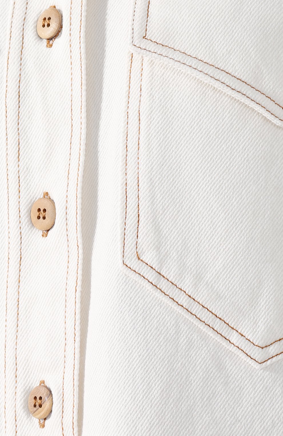 Джинсовая рубашка NANUSHKA, арт. S0LI_WHITE_RIGID DENIM, фото 5