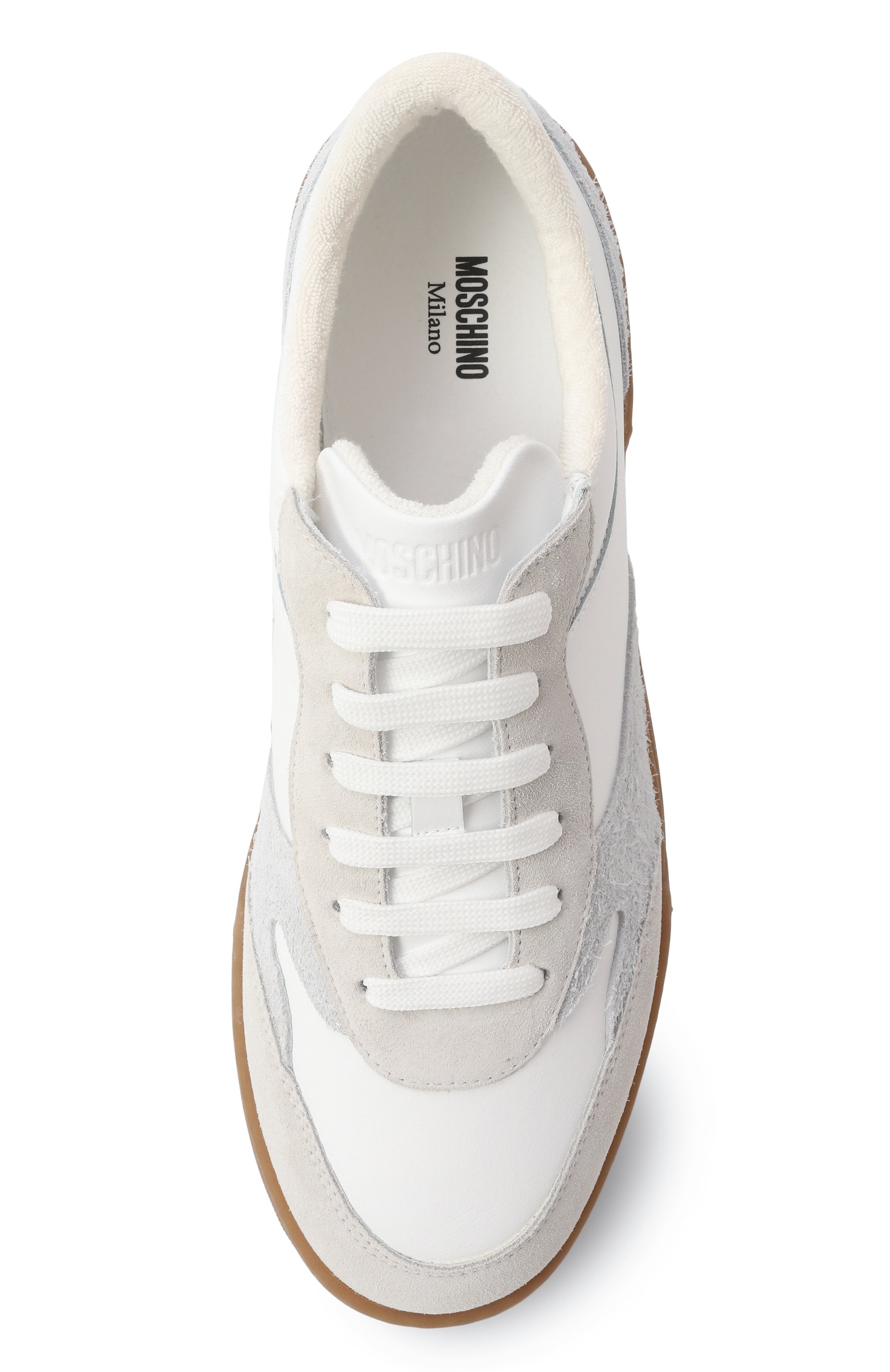 Кожаные кеды MOSCHINO, арт. 15204/GFD, фото 6