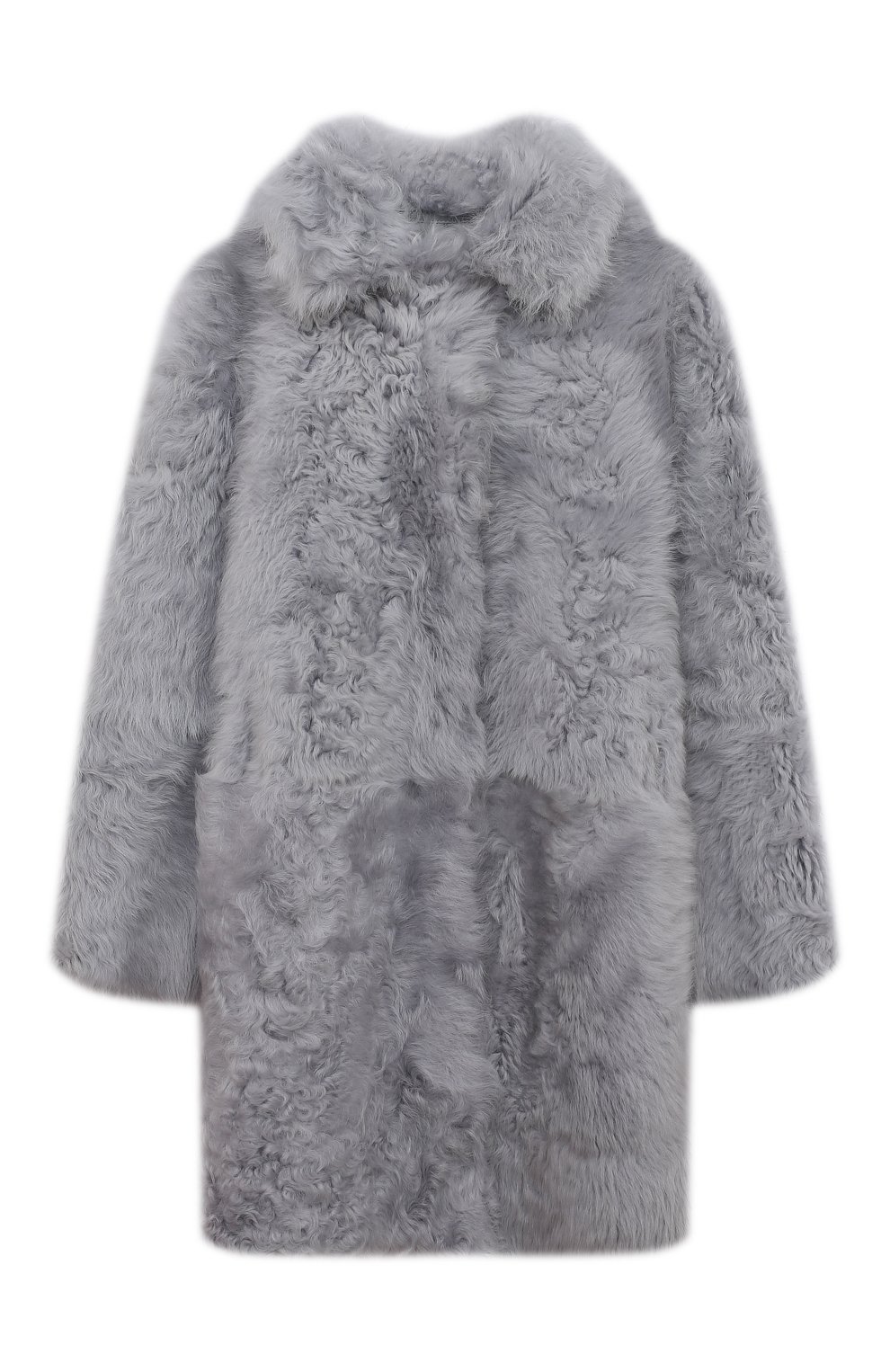 Шуба из овчины VLASTA MOUNTAIN серого цвета по цене 86800 руб., арт. SIM0NETTA-K, фото 1 Шуба из овчины VLASTA MOUNTAIN, арт. SIM0NETTA-K, фото 1