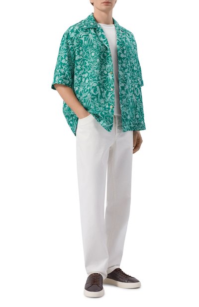 Мужская льняная рубашка KITON, арт. UMC028H09717