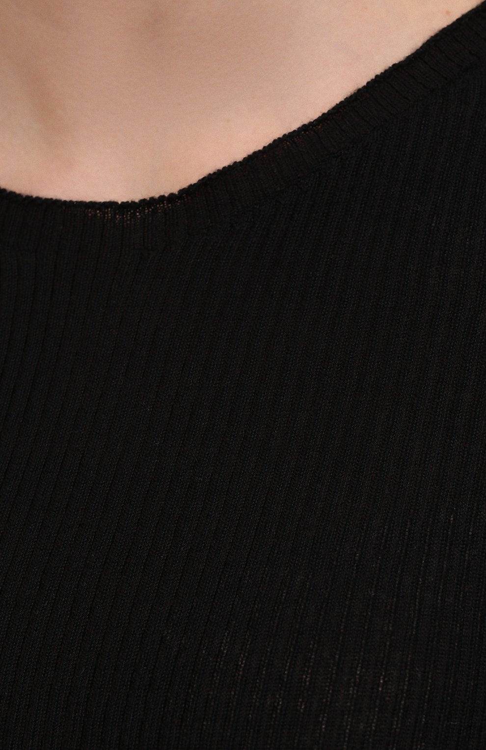 Шерстяной пуловер RICK OWENS черного цвета по цене 49900 руб., арт. RP21S3621/RIBM, фото 5 Шерстяной пуловер RICK OWENS, арт. RP21S3621/RIBM, фото 5